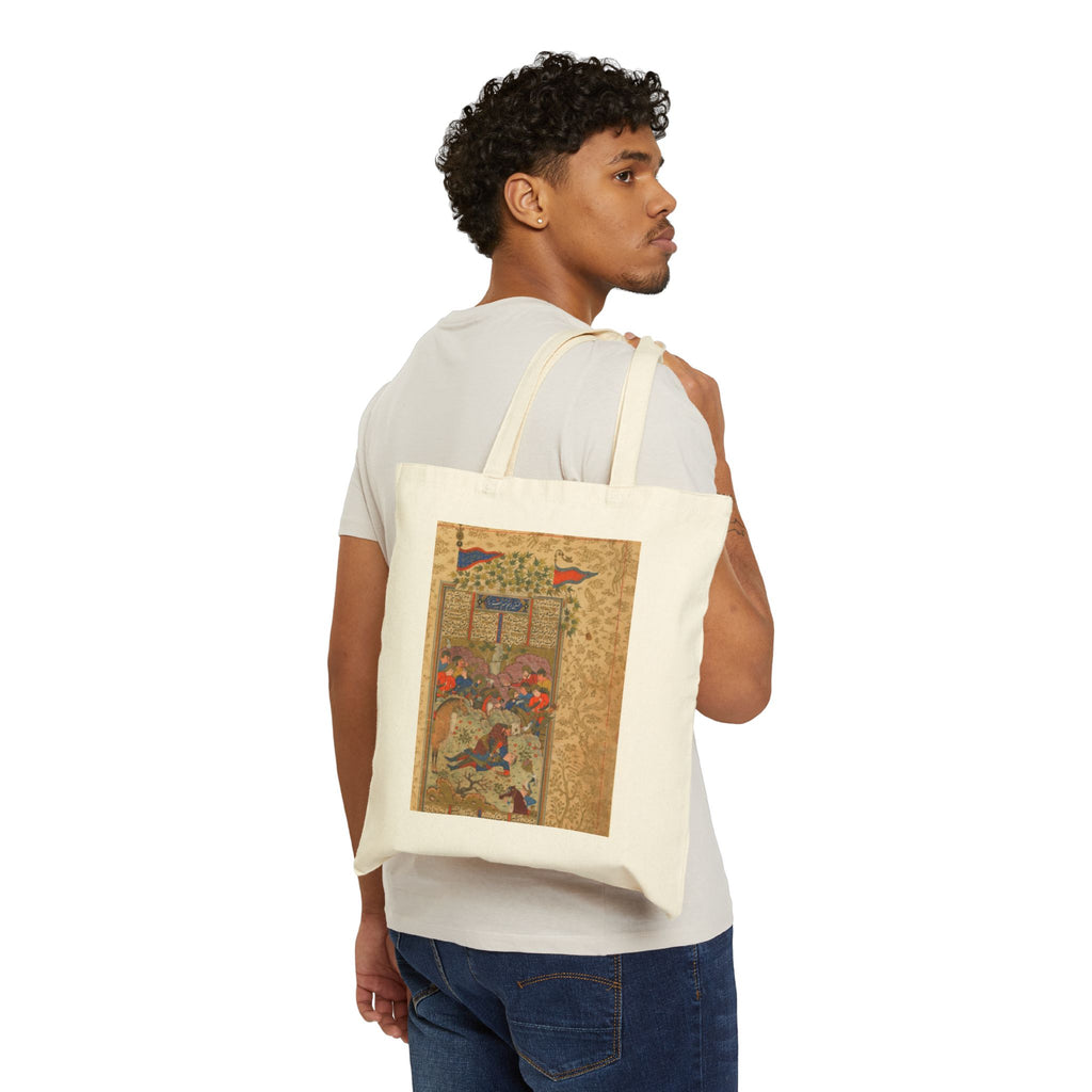 Persian asian art Cotton Canvas Tote Bag
