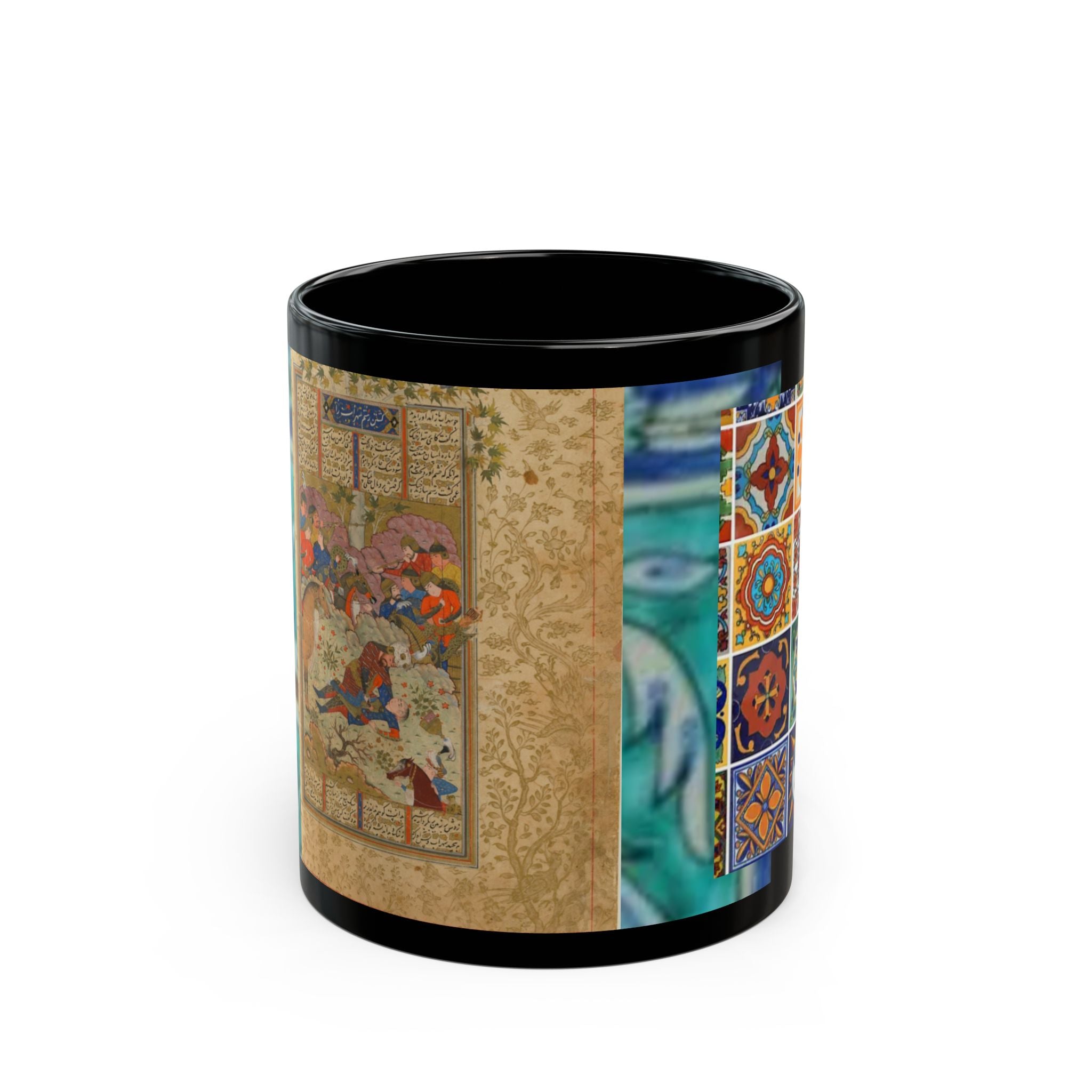 Persian asian art tapestry tiles Black Mug (11oz, 15oz)