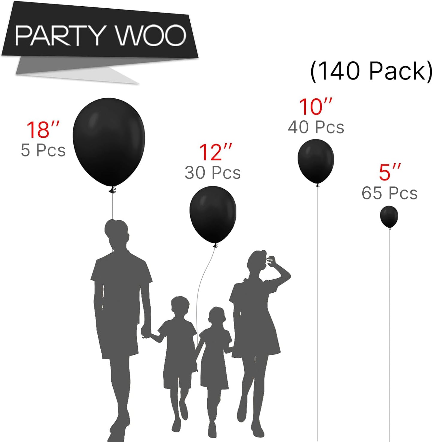 Elegant Black Balloon Assortment™