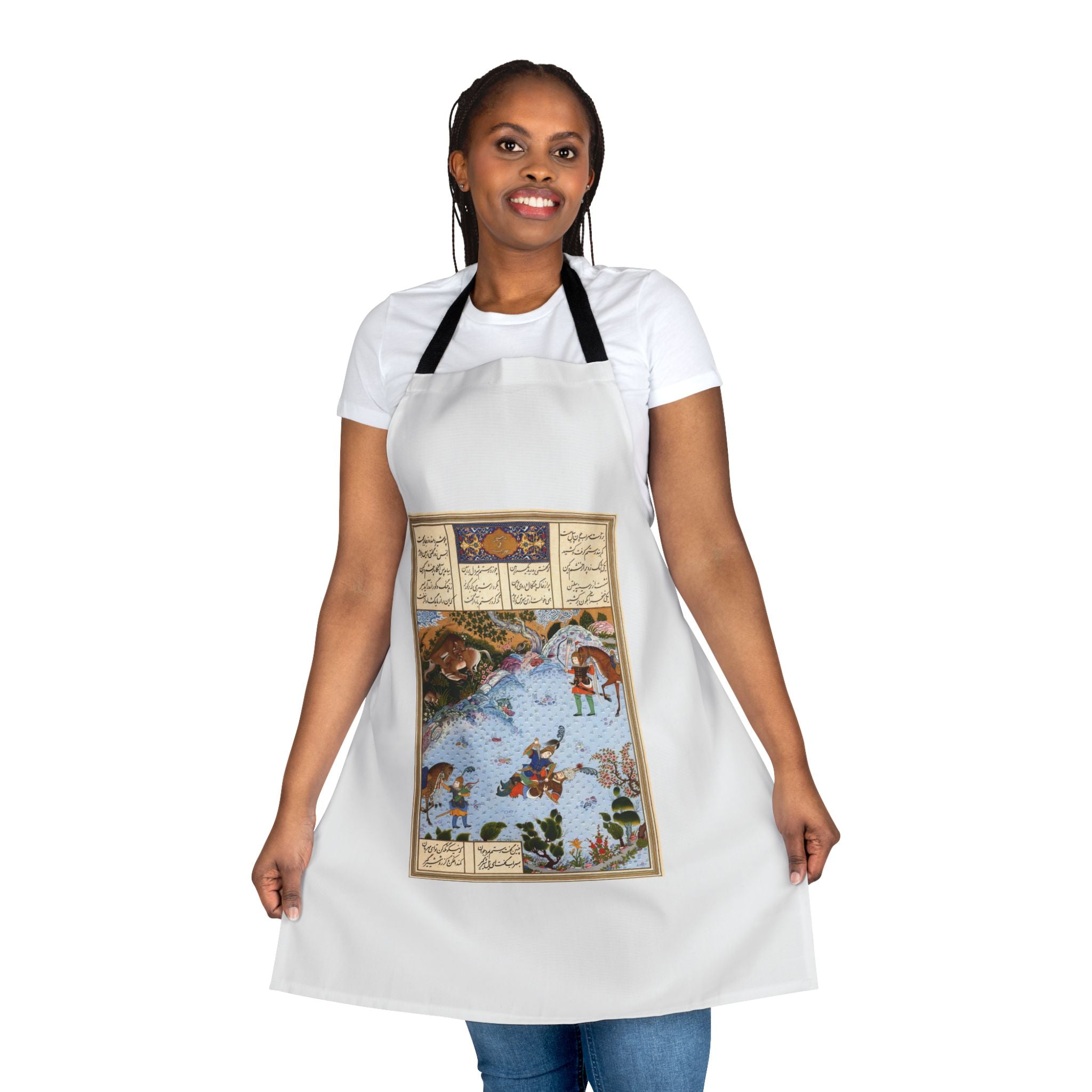 Rostam Sohrab Shahnameh Apron, 5-Color Straps (AOP)
