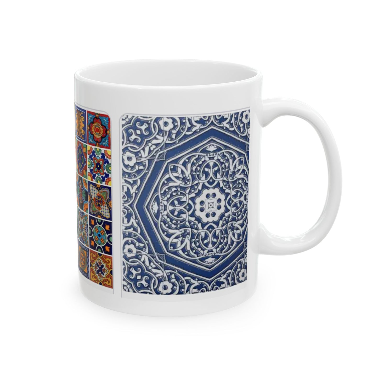 Persian tiles tapestry Ceramic Mug, (11oz, 15oz)