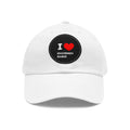 Dad Hat with Leather Patch (Round)