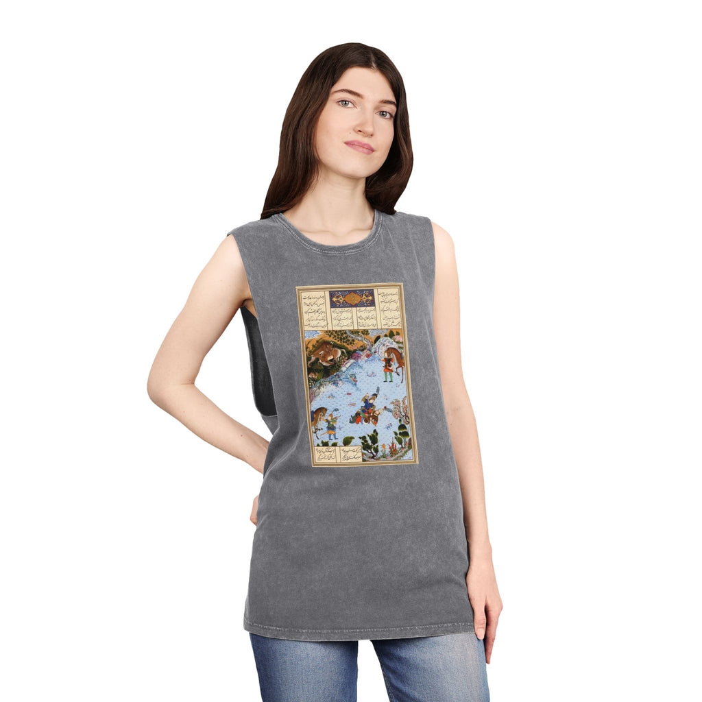 Rostam Sohrab Shahnameh Unisex Stonewash Tank Top