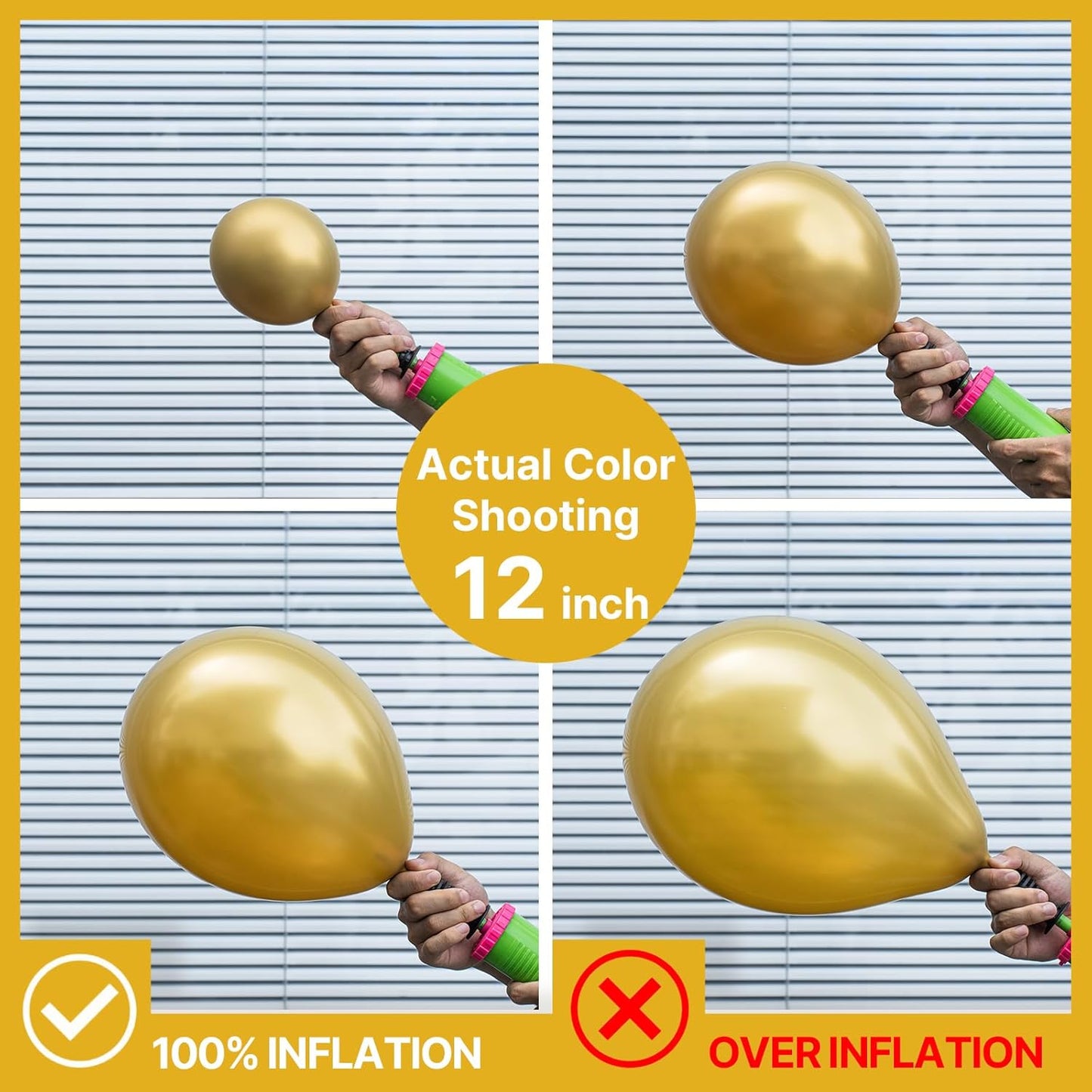 Dazzling Gold Metallic Balloons™