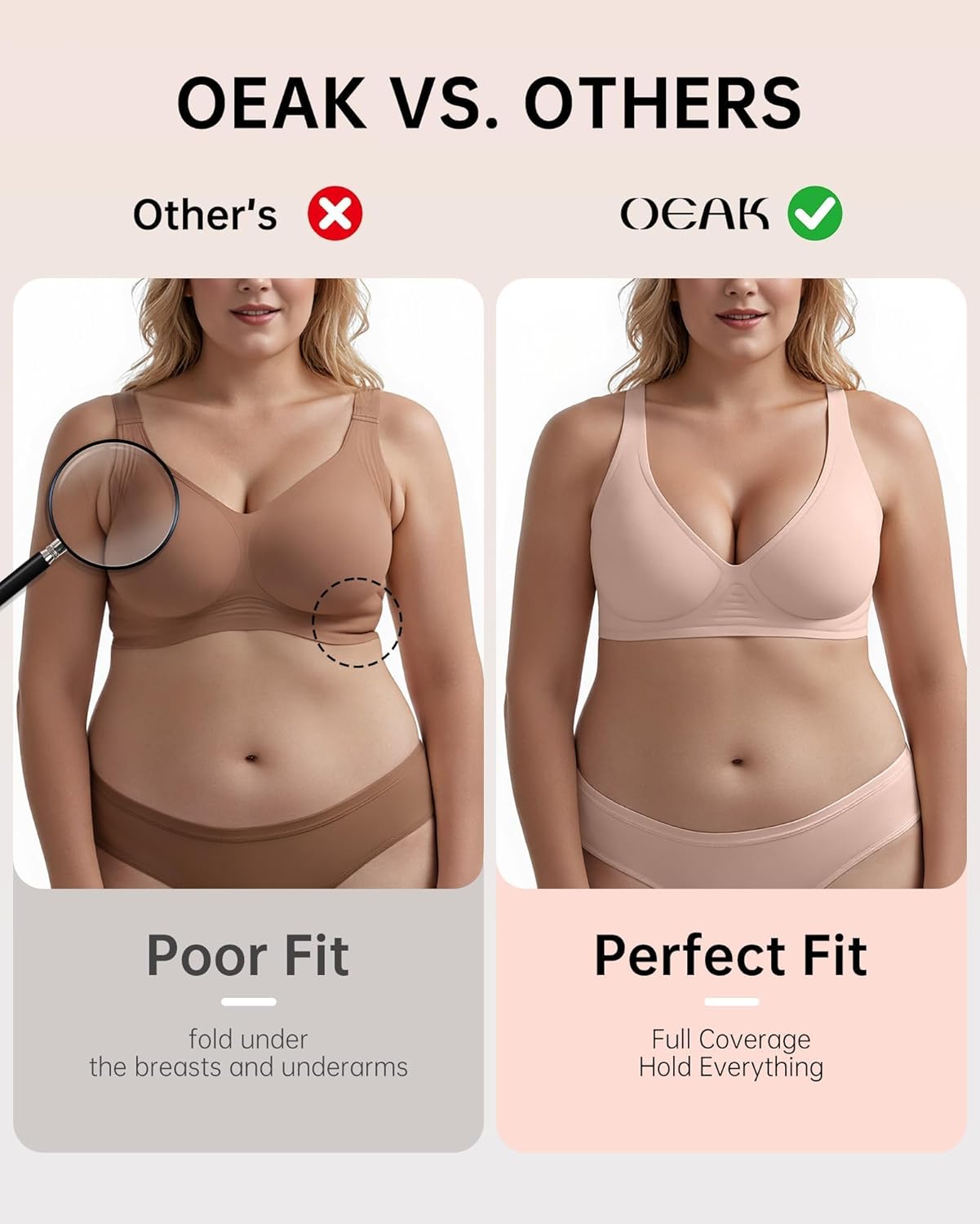 Elegant Comfort Wireless Deep V Bra™