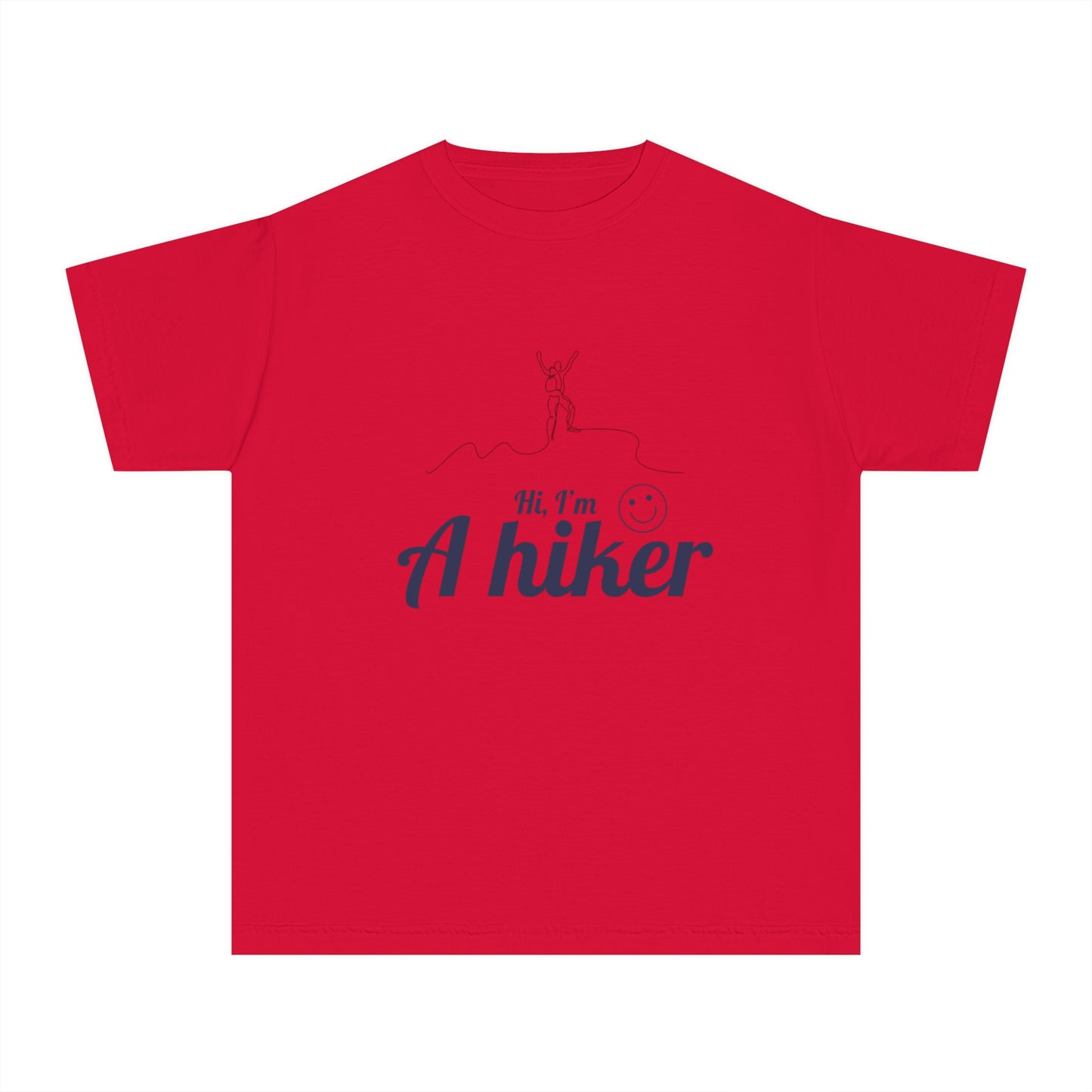 Hi I am a hiker kid shirt hike lovers walking lovers walking hiking mountain forest Youth Midweight Tee