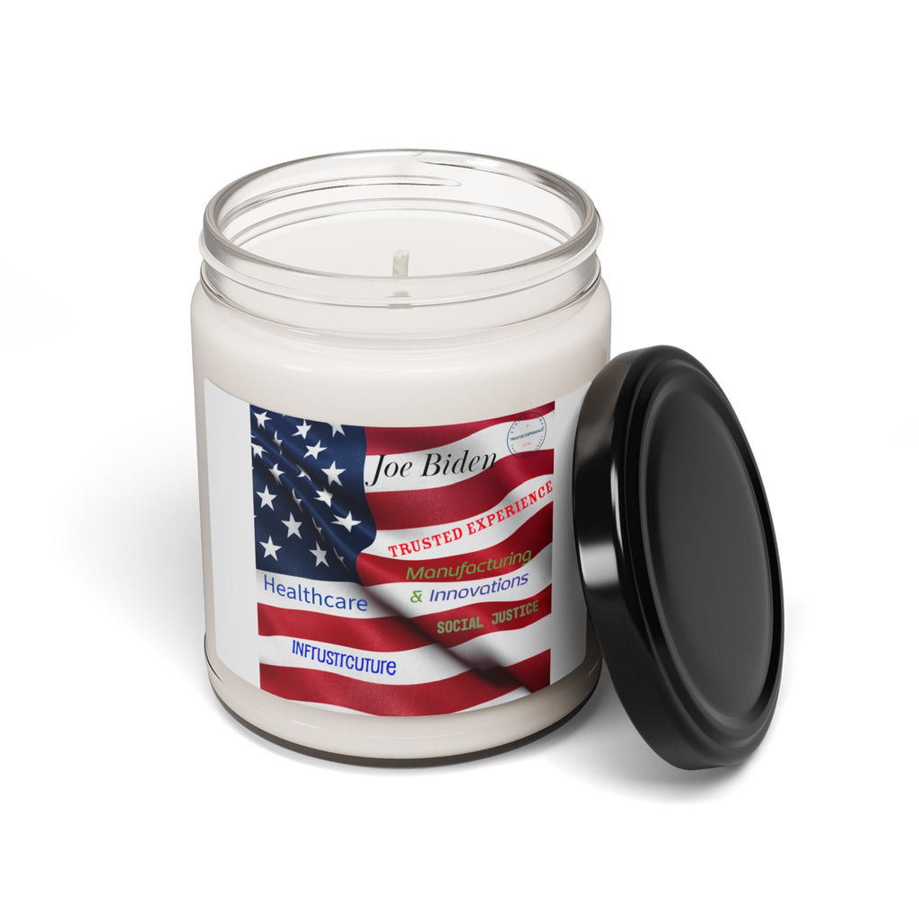 Joe Biden flag Trusted Experience Joe Biden Mug American flag Infrastructure Healthcare innovation Black Joe Biden Scented Soy Candle, 9oz