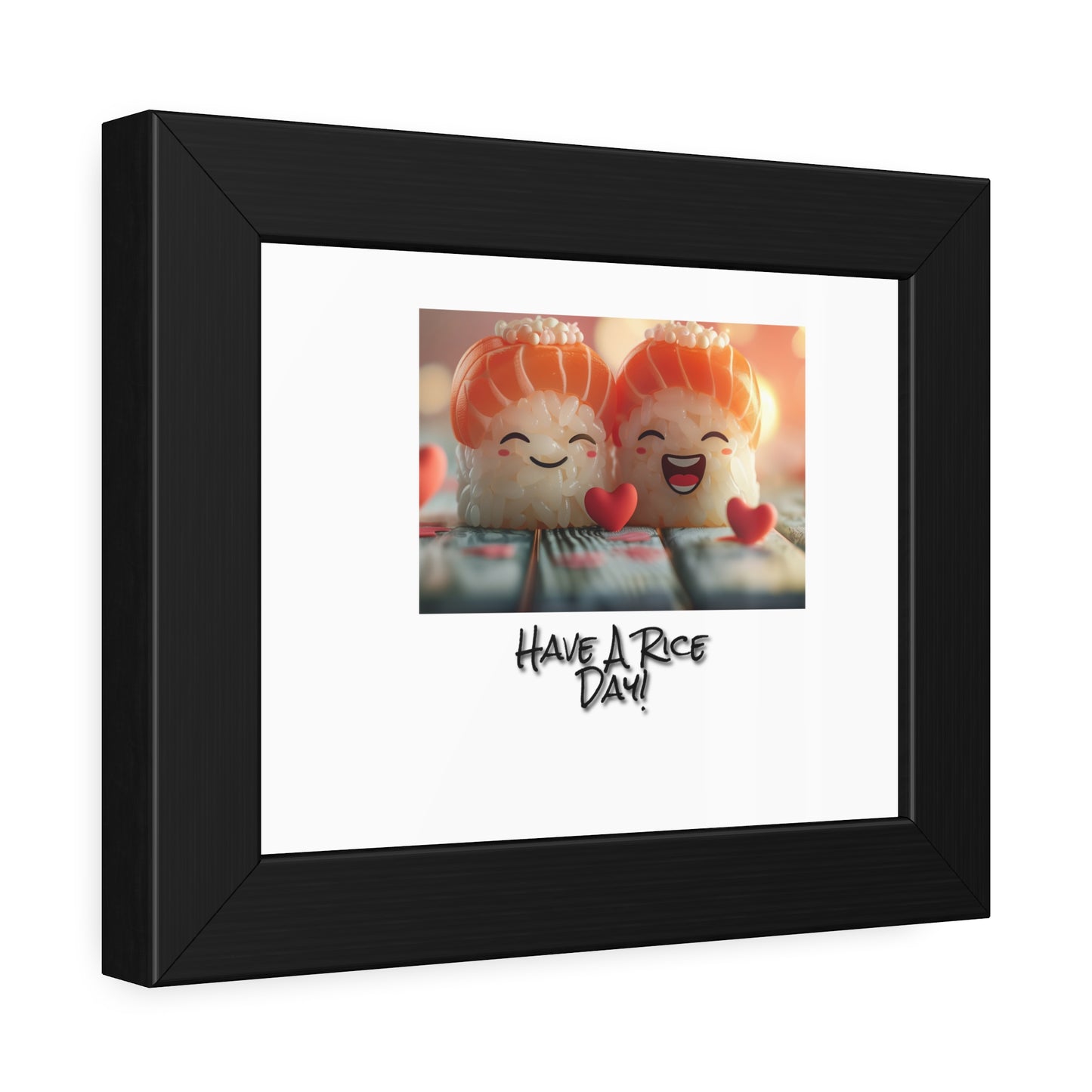 Have a rice Day sushi roll Framed Paper Posters