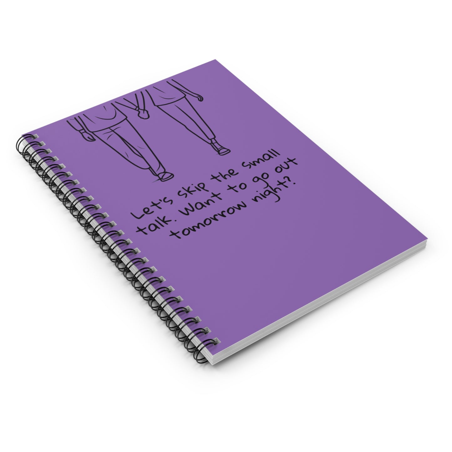 my boyfriend girlfriend romantic purple journal to spend my day with the love of my life Spiral Notebook - Ruled Line