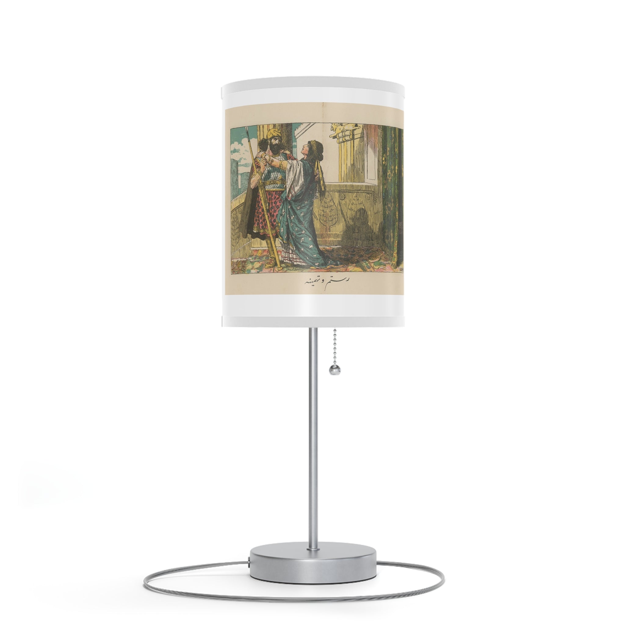Sohrab Shahnameh ROstam Persian Lamp on a Stand, US|CA plug