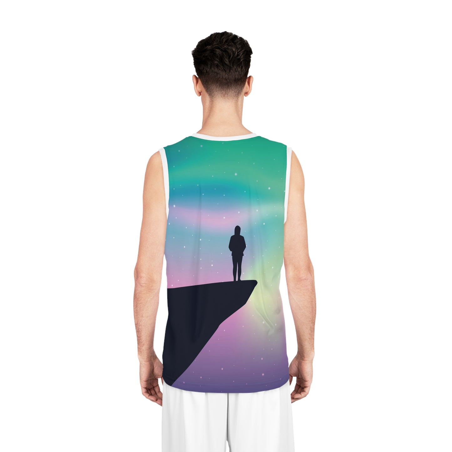 Northern Lights jersey Aurora Lights For Nature Lover jersey Hiker Gift Camping jersey Aurora Borealis Southern Lights Basketball Jersey