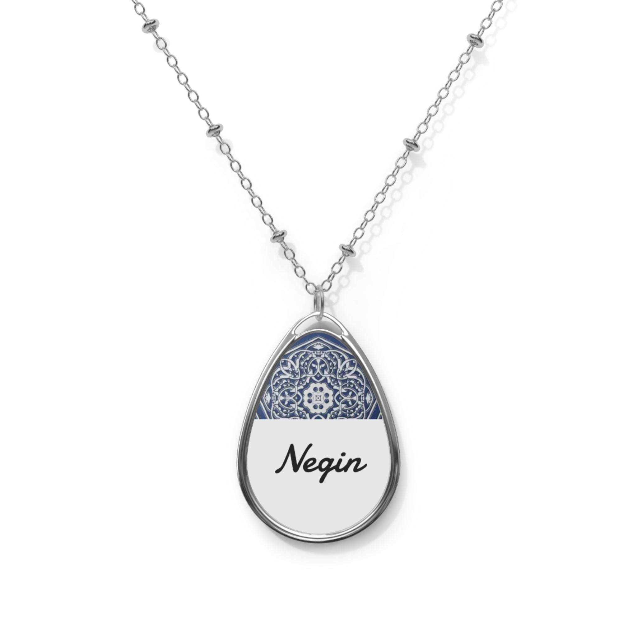 Negin Oval Necklace Persian Inspired