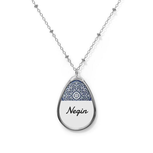 Negin Oval Necklace Persian Inspired