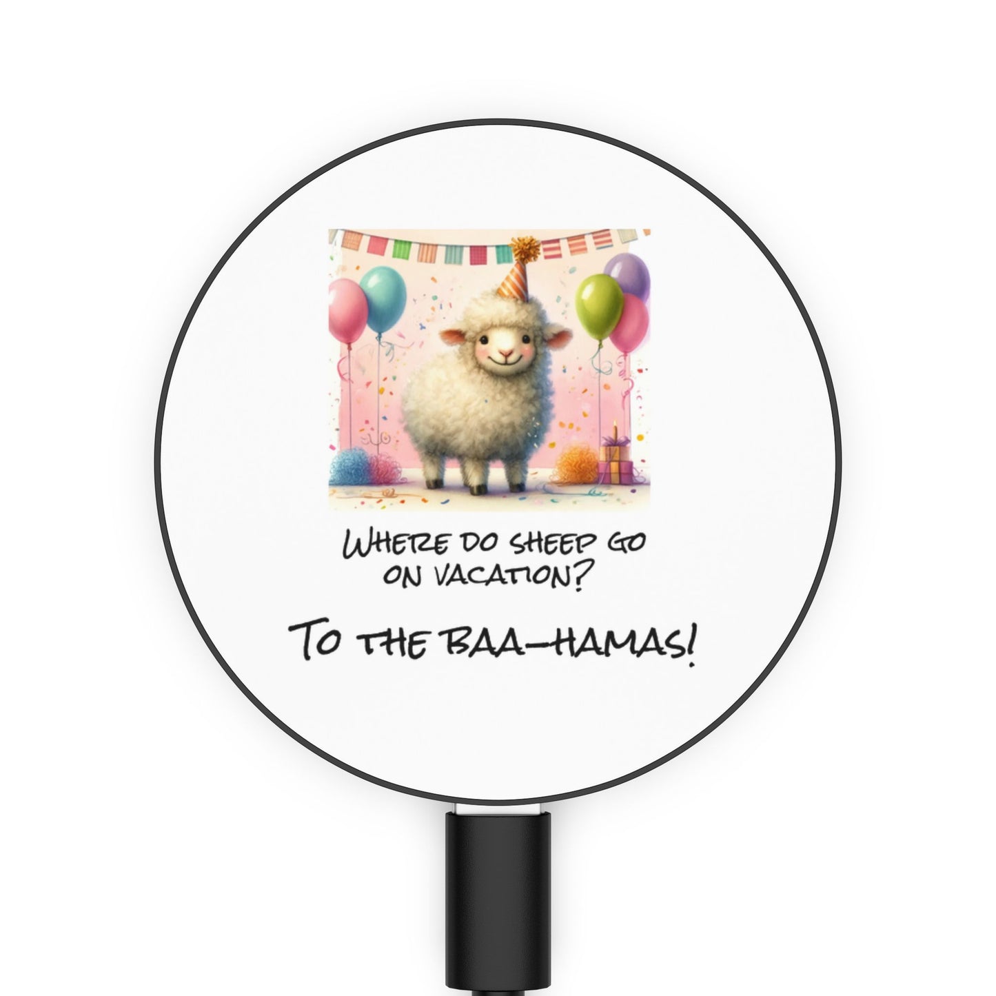 funny sheep balloons colorful joke memes quotes vacation humor Magnetic Induction Charger