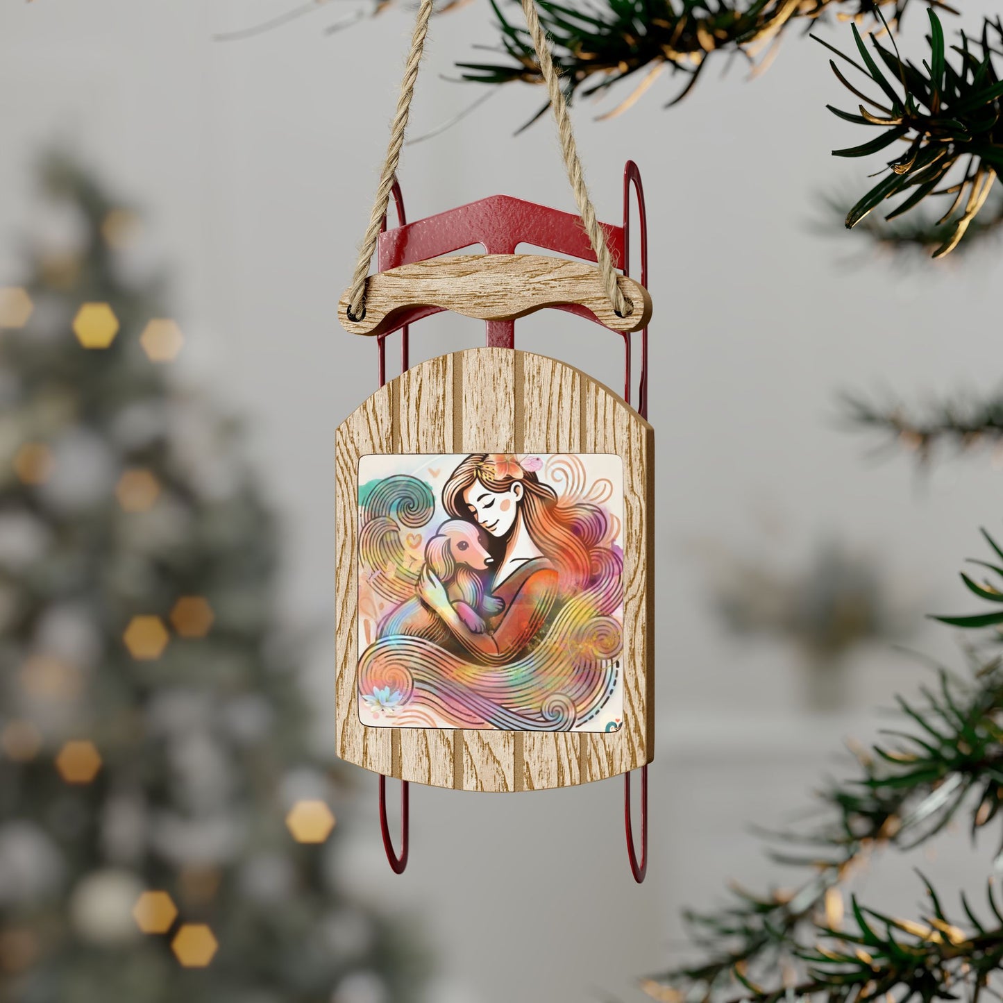 Sled Ornaments