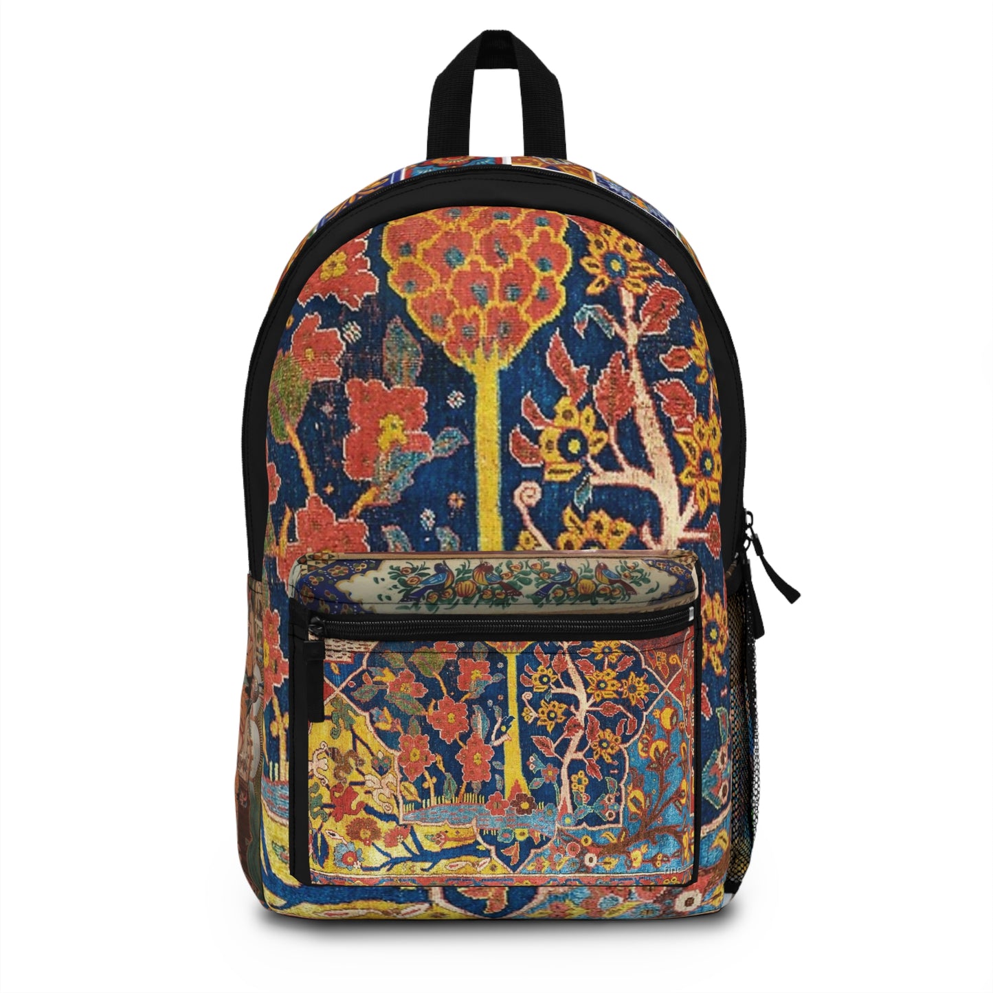 17th century Persian Garden Exotic Flora Middle Eastern Botanical Miniature Nature Art Persia Dynasty Spun Polyester Backpack Backpack