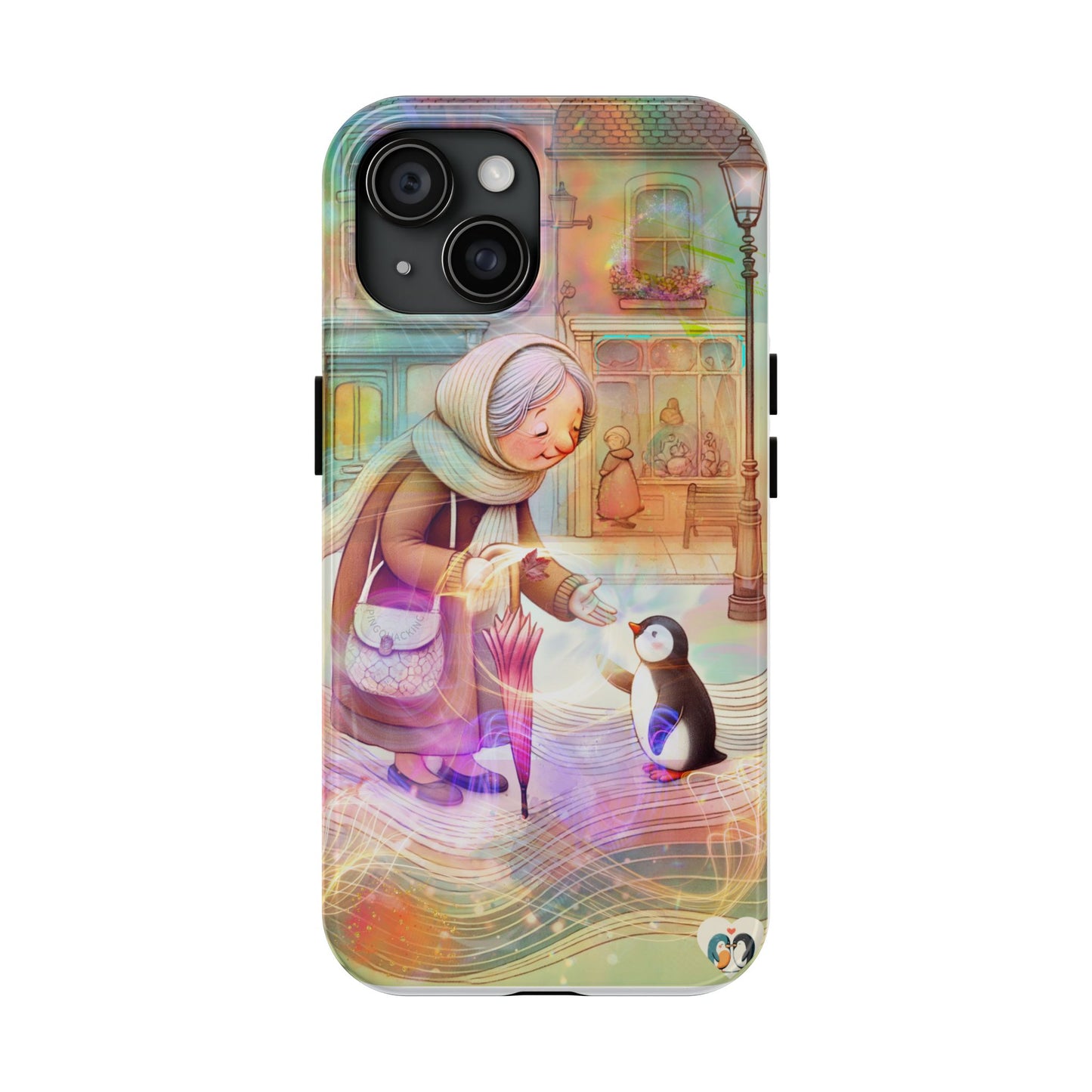 Love Penguin Phone case iPhone 15, 16 pro max, iPhone 14 Pro, iPhone 14 Plus Tough Phone Cases