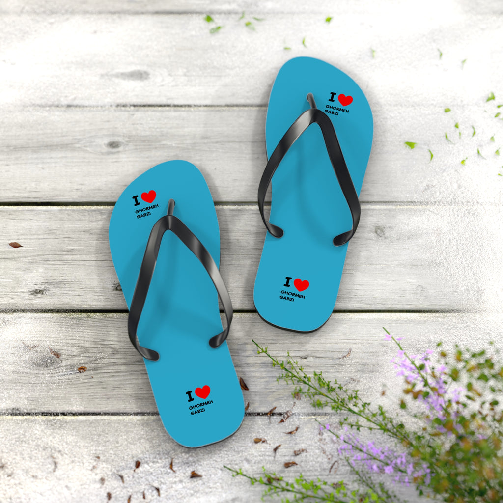 I love ghormeh sabzi persian food lovers persian ghormeh sabzi Flip Flops I love ghormeh sabzi FlipFlops Amin e persia Flip Flops