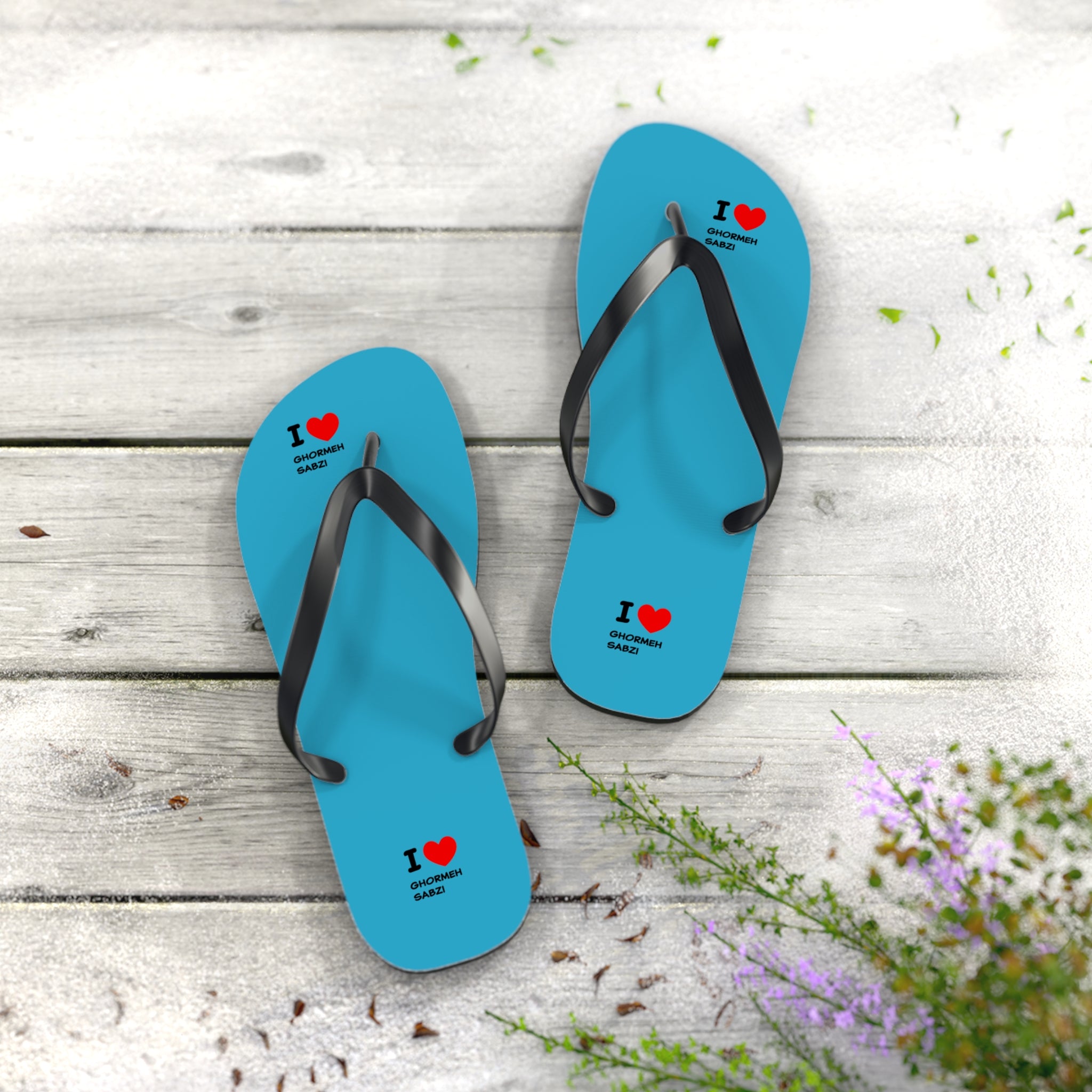 I love ghormeh sabzi persian food lovers persian ghormeh sabzi Flip Flops I love ghormeh sabzi FlipFlops Amin e persia Flip Flops