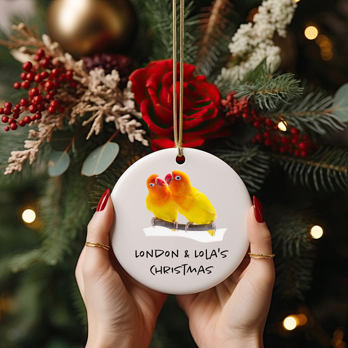 Ceramic Pet Photo Ornaments Set - 4 Unique Shapes, Handmade Holiday Decor, Personalized Gifts for Christmas & Home